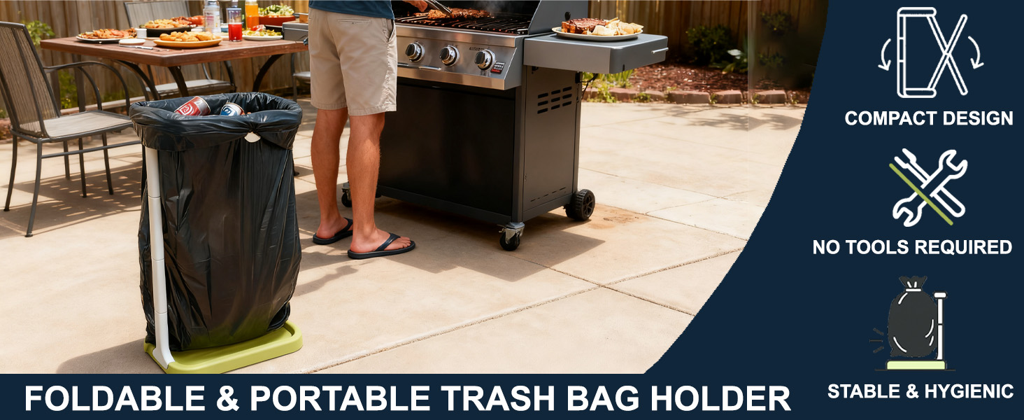 portable trash bag holder