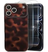 MYY Compatible with iPhone 17 Pro Max Case, with 2 Screen Protector,Amber Leopard Full Camera Pro...