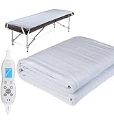 Massage Table Warmer - Professional Heating Pad SPA Massage Bed Warmer | Timer, 10 Heat Settings,...