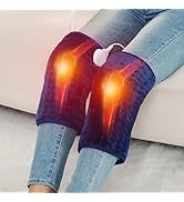 Knee Heating Pad, 2 Pcs Hands-Free Heated Knee Wrap Heating Pad for Knee, 86?~158? Adjustable Tem...