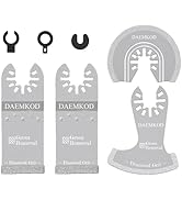 DAEMKOD 4 Pack Diamond Oscillating Tool Blade, Professional Multi Tool Blades Kits, Grout Removal...