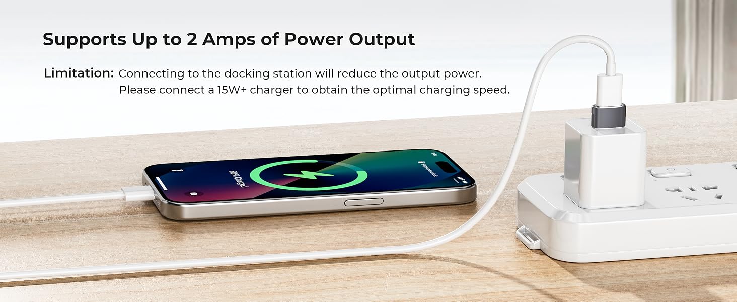 Supports Up to 2 Amps of Power Output