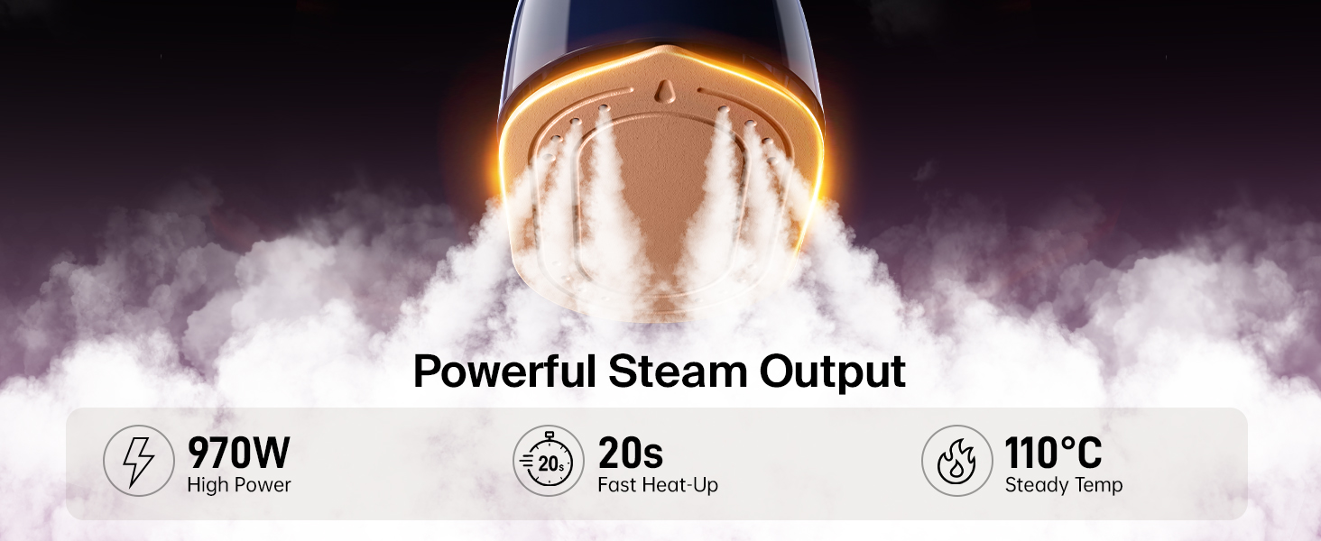 Powerful Steam Output