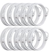 UltraPoE 10ft Cat 6 Ethernet Cable 10-Pack, 10G Support Cat7 Cat8 Network, 550Mhz 24AWG RJ45 LAN ...