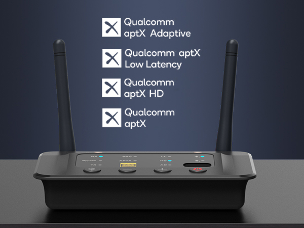 Enjoy seamless audio-video sync with aptX Low Latency or aptX Adaptive,and highres sound with aptXHD