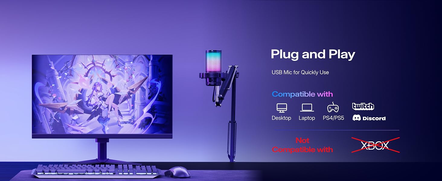 plug and play gaming microphone for pc