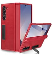 Ruky for Z Fold 6 Case with Hinge Protection, Full Body Case with Built-in Magnetic Kickstand &amp; S...