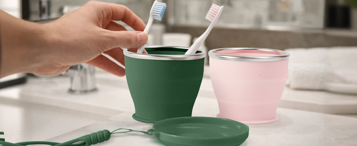 Rinse your mouth with your own clean travel cup at the hotel.