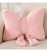 XIAIJIA Bowknot Throw Pillows Bow Decorative Pillow Aesthetic Home Decor Knot Plush Pillows Soft ...