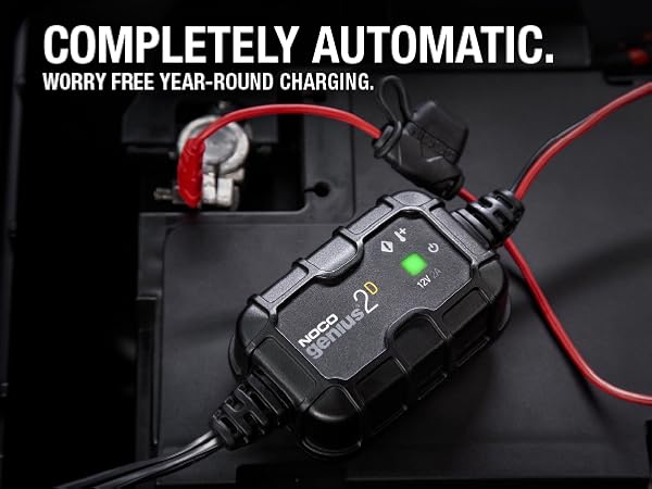 car battery charger 12v 6v automotive trickle maintainer truck smart boat slow float under hood