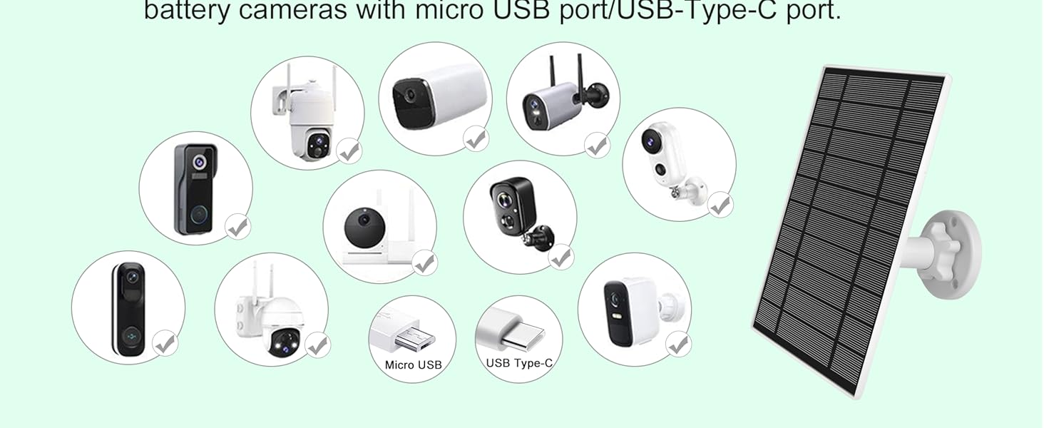 solar panel for security camera outdoor