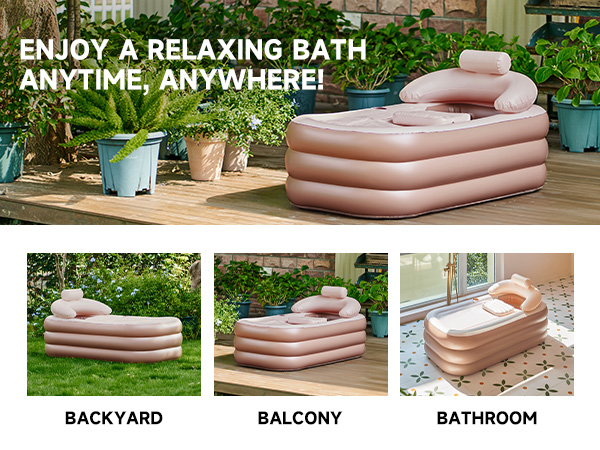 Portable Blow Up Bath Tub