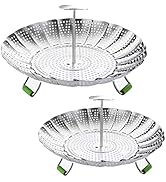 Vegetable Steamer Basket for Cooking Baby Food Veggie Fish Eggs Broccoli Stainless Steel Steamer ...