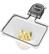 Kitchen Sink Strainer with Filter Mesh Bag, Food Waste Filter Basket, Suction Cup Folding Washing...