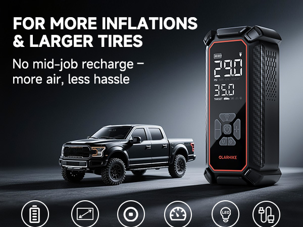 FOR MORE INFLATIONS &amp; LARGER TIRES