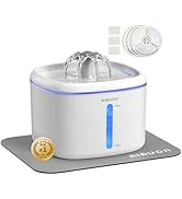 Cat Water Fountain,84oz/2.5L Pet Cat Fountain – Ultra Quiet Upgraded Automatic Pet Water Dispense...