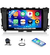 [4+128G] Android 15 Car Radio Stereo for Nissan Altima 2013-2018 with Wireless Carplay&amp;Android Au...
