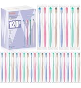 Fresings 120-Pack Disposable Toothbrushes Individually Wrapped, Soft Bristle Bulk Travel Toothbru...