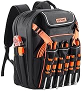 VEVOR Tool Backpack, 45 Pockets, Heavy-duty Tools Storage Organizer Work Bags Backpack with Lapto...