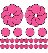 YEAHACLUB 20 PCS Foldable Flying Disc Fans with Bags, 9.8'' DIY Handheld Fabric Folding Fan, Blac...