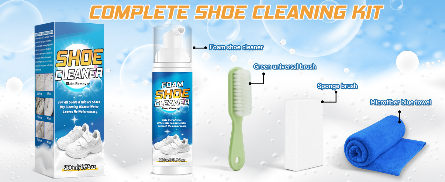shoe cleaner foam