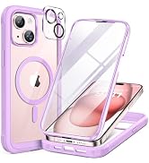 Miracase Glass Series for iPhone 15 Case [Compatible with MagSafe] Full-Body Magnetic Bumper Case...