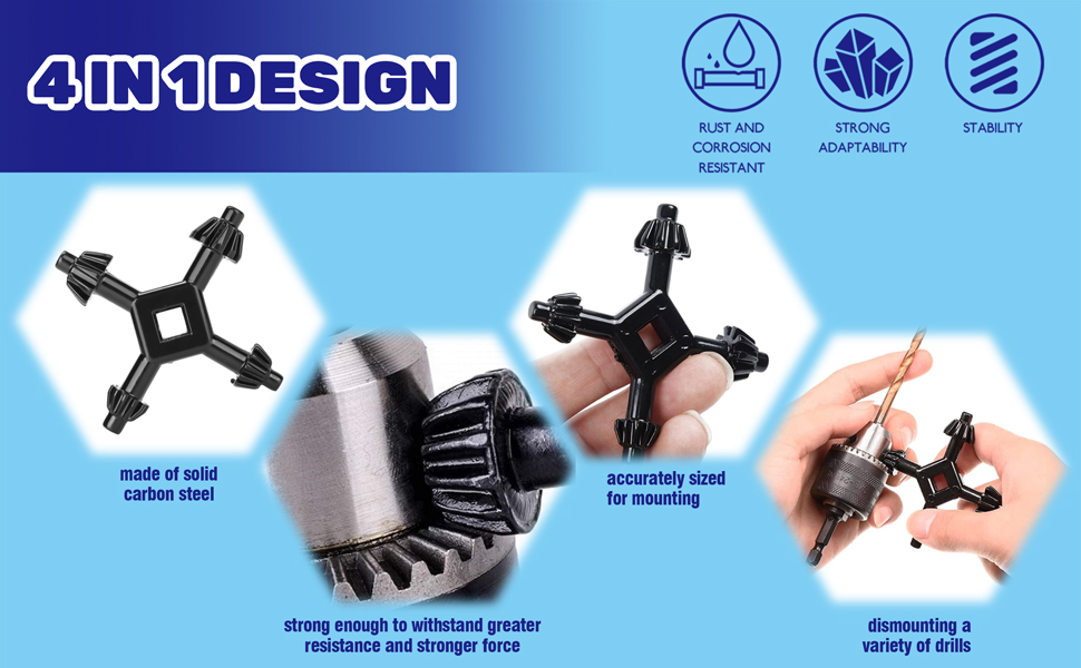 Drill Chuck Key Wrench 