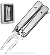 Arttodo Golf Divot Repair Tool, Stainless Steel Foldable Divot Tool &amp; Golf Divot Tool with Bottle...