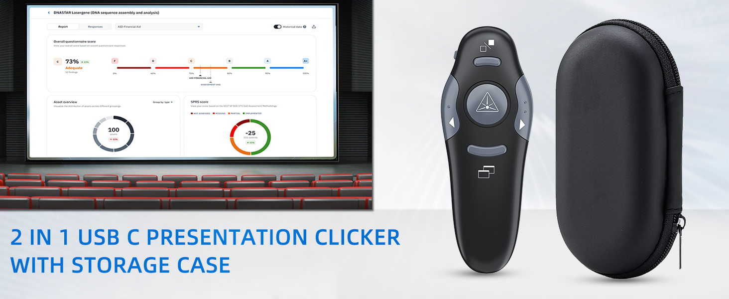 Presentation Clicker with Storage Case
