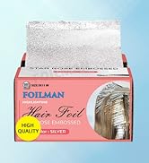 Pre Cut Silver Pop-Up Hair Foil, Star Rose Embossed Highlighting Aluminum Foil - 5 x 11 Inch