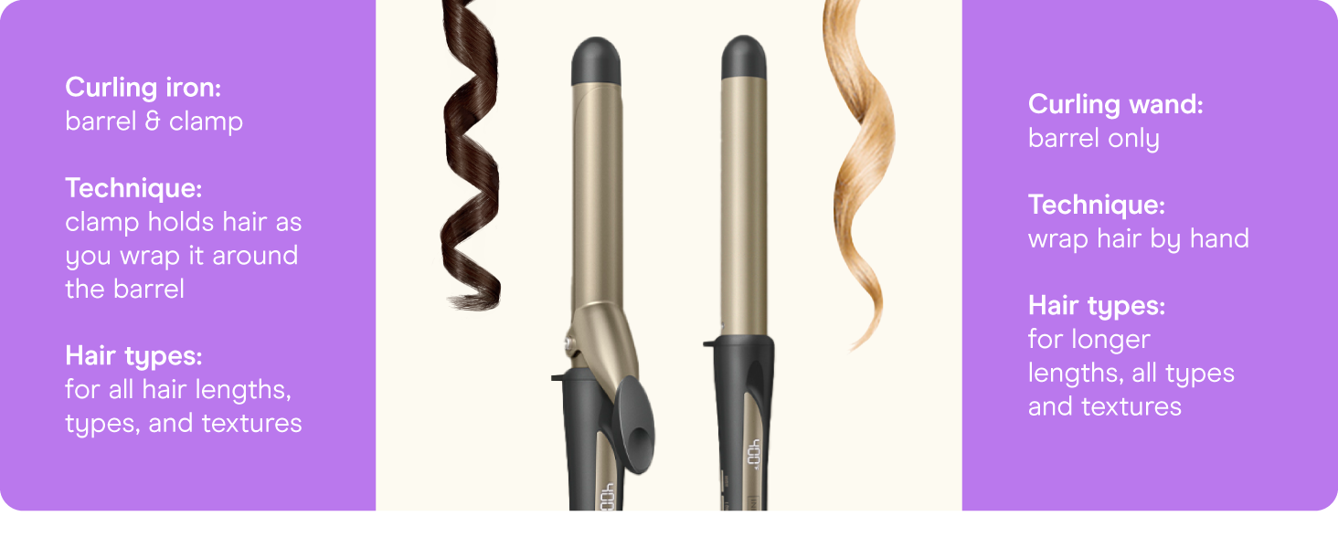 Conair tourmaline ceramic curling iron 1 inch barrel styling even heat large big thick