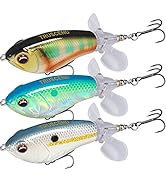 TRUSCEND Topwater Fishing Lures with BKK Hooks, Pencil Plopper Fishing Lures for Bass Catfish Pik...