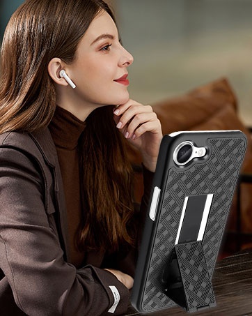 iPhone 16E Case 2025 iPhone SE 4 2025 phone Case with horizontal stand kickstand