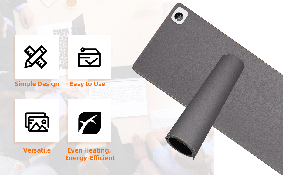 heated desk pad ,heated desk mat,heating pad