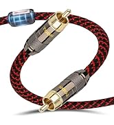 TODN HiFi Digital Coaxial Audio Cable for Audiophile 75-Ohm SPDIF Coax Subwoofer Cable RCA to RCA...