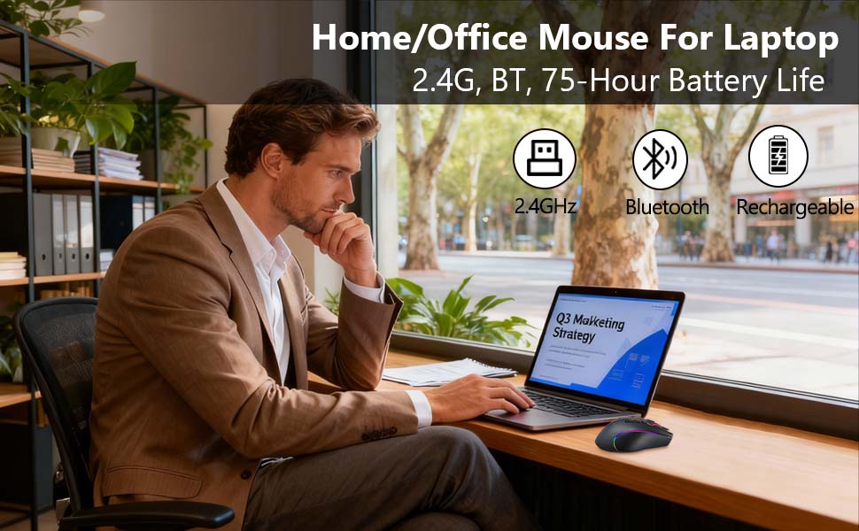 Wireless Bluetooth Versatile Mouse