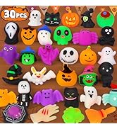 OCATO 30Pcs Halloween Mochi Squishy Toys, Halloween Party Favors for Kids | Halloween Toys for Tr...