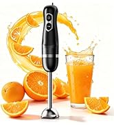 Immersion Blender Handheld, Corded Electric Blenders Portable Stick Mixer with 2 Mixing Speed and...