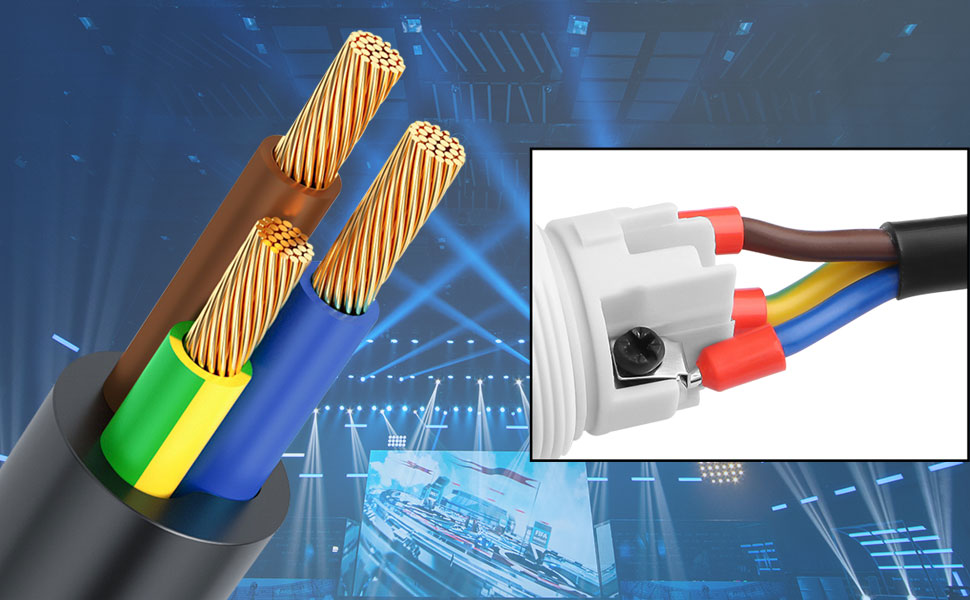 13AWG AC Power DMX 3Pin XLR Signal Combo Cables