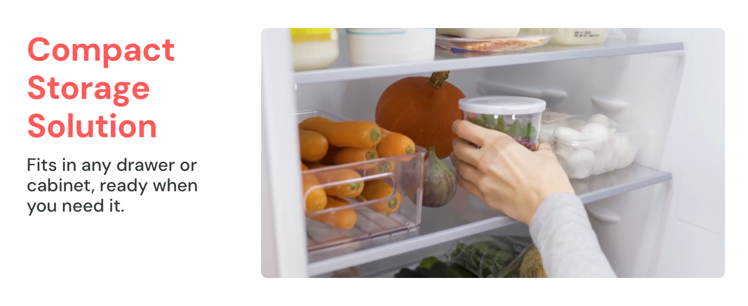 Compact spiralizer with built-in storage