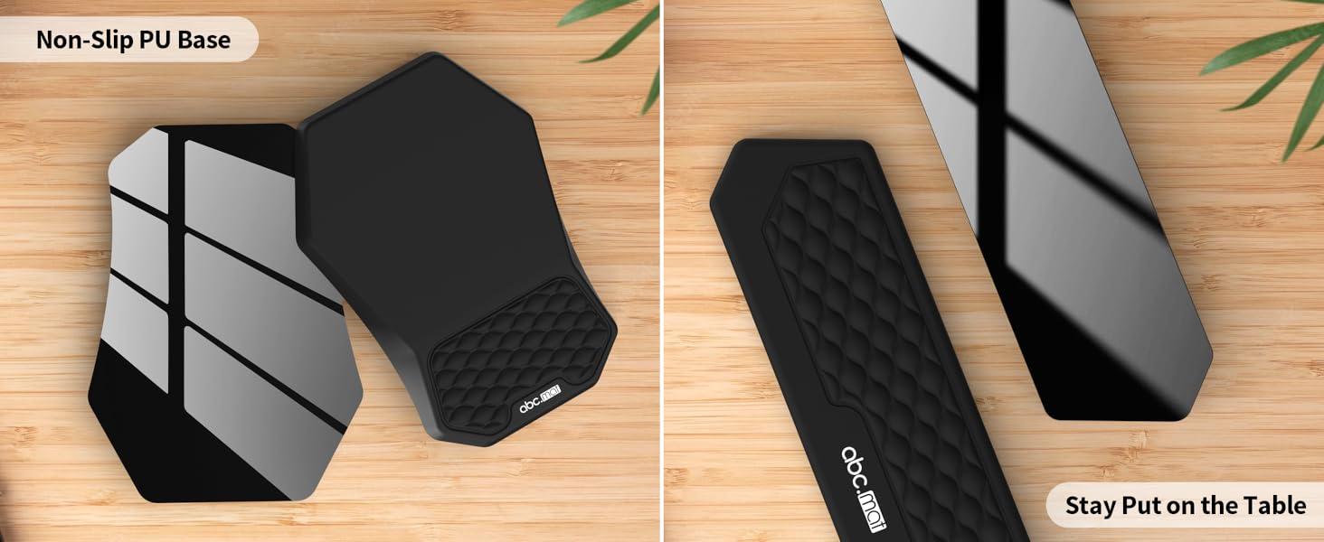 Ergonomic Mouse Pad and Keyboard Wrist Rest Set