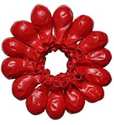 ZWZLIULIAN 90 Pack Red Balloons 18 Inch Red Latex Large Balloons - Various Party Balloons Decorat...