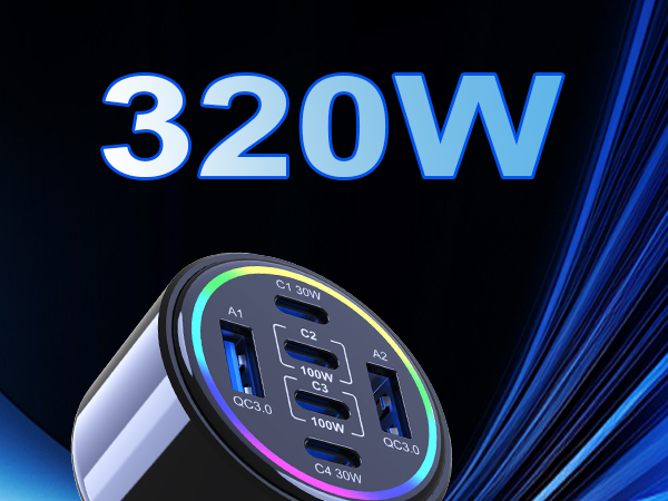 320w usb c car charger