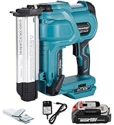 2-in-1 Brad Nailer &amp; Staple Gun with 2000mAh Battery and Charger,Nail Gun Battery Powered, Up to ...