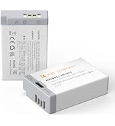 K&amp;F CONCEPT 2-Pack LP-E17 Battery, USB-C R50 Battery Compatible with Canon EOS R100 R50 RP R8 R10...