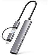 4 Ports USB C Hub – 5Gbps USB Hub for Laptop, USB Hub Multiport Adapter, USB C Adapter for MacBoo...