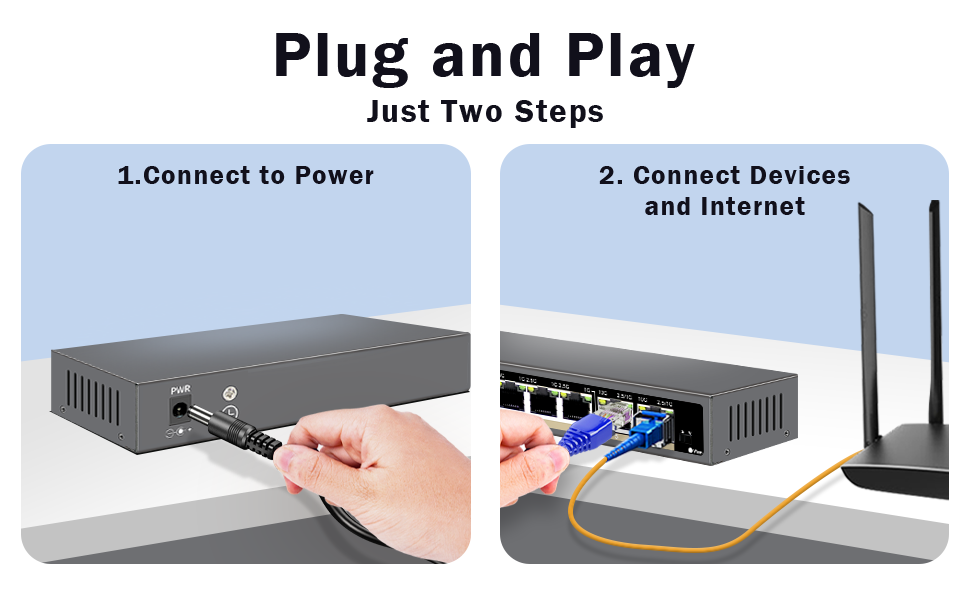 Ztyuav 6 Port Unmanaged 2.5gb Ethernet Switch