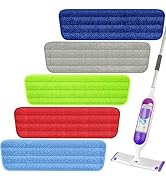 Microfiber Spray Mop Pads, Compatible with Swiffer PowerMop (5 Pack), Reusable Washable Floor Mop...