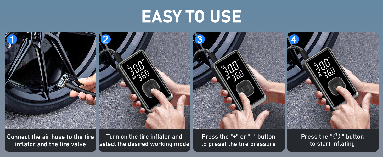 car tire air pump portable