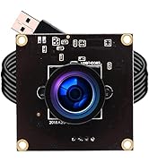 ELP USB with Camera 2.9mm Wide Angle Lens 1080P Free Driver Camera Module,260FPS@360P 120FPS@720P...